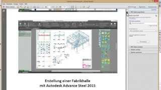 Erstellen einer Fabrikhalle mit Autodesk Advance Steel  Schritt 09 [upl. by Krista555]