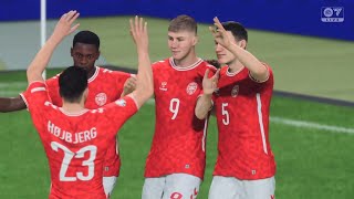 EA Sports FC 24 Gameplay  Denmark vs Switzerland  UEFA Nations League All Goals amp Highlights [upl. by Garner]