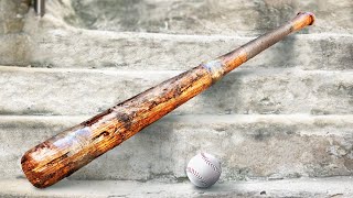 Old Baseball Bat Restoration [upl. by Horsey]