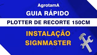 Instalação SIGNMASTER Plotter de Recorte e Risco Digital com Laser 150cm [upl. by Rocco]