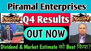 piramal enterprise Q4 results 2024 piramal enterprises share news today  piramal share latest news [upl. by Eikcim862]