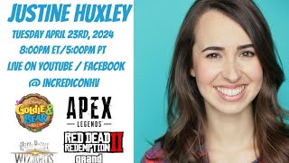 IncrediChat LIVE Justine Huxley  APEX Legends Voice Actress [upl. by Neslund]