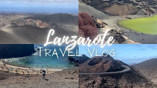 Travel Vlog  Lanzarote  Active Volcano Lago Verde Tamanfaya National Park amp Hiking  lanzarote [upl. by Devona964]