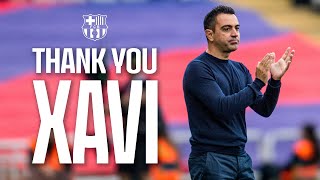 THANK YOU XAVI 🫶💙❤️ FC Barcelona [upl. by Zosi243]