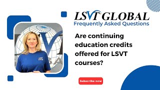 Are continuing education credits offered for LSVT courses [upl. by Notsahc]