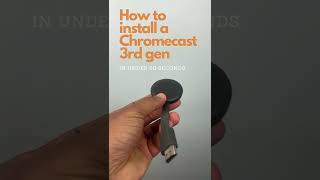 HOW TO SETUPINSTALL CHROMECAST 3RD GEN [upl. by Forlini]