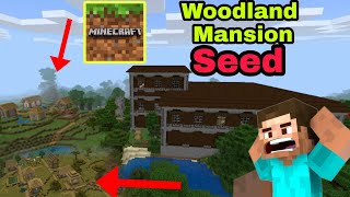 Minecraft PE  Woodland Mansion Seed minecraftpe [upl. by Atinat]