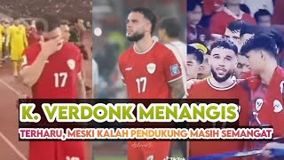 VERDONG TAK KUASA TAHAN AIR MATA  Semua Kompak Tetap Support Timnas Meski Kalah Dari Jepang 🇮🇩vs🇯🇵 [upl. by Abelard]