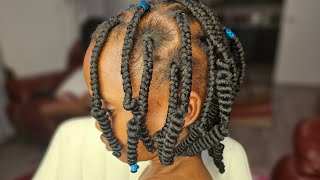 Mastering Brazillian wool Corkscrew Twist braiding hairtutorial [upl. by Kristyn]