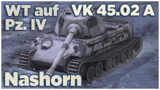 VK 4502 A • Nashorn • WT auf Pz IV • WoT Blitz Gameplay [upl. by Candace778]