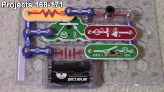 ELENCO Snap Circuits Projects 168  175 [upl. by Ecirp]