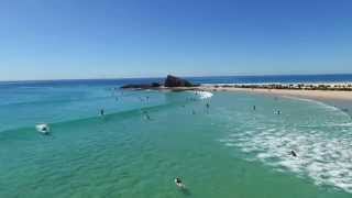 Surfing at Currumbin Alley  DJI Phantom 3 [upl. by Shir899]