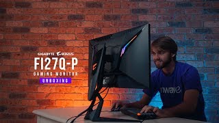 Gigabyte AORUS FI27QP 27quot QHD High Bit Rate Gaming Monitor Unboxing [upl. by Bhayani]