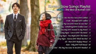 Korean Slow Songs Playlist with Lyrics  Side B  The Best of Korean OST [upl. by Anaz]