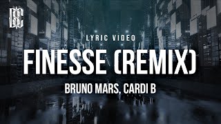 Bruno Mars feat Cardi B  Finesse Remix  Lyrics [upl. by Sybley260]