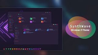 Synthwave 84 Theme for Windows 11  Best Windows 11 Customization [upl. by Laicram735]