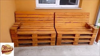 How to Build a Pallet Sofa Step by Step [upl. by Sousa]