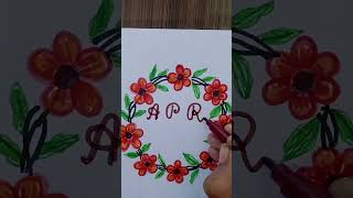 APMSRN name letters satisfying artytshort trending viral [upl. by Kreegar]