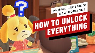 Animal Crossing New Horizons  How to Unlock Everything [upl. by Atineb]