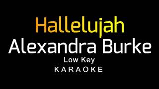 Alexandra Burke  Hallelujah Karaoke Low Key [upl. by Ednihek]