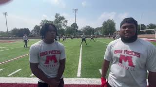 Muskegon’s M’Khi Guy and Chris Jones talk about opening week of practice [upl. by Cuttie]