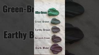 Burgundy  Green  Color Mixing 2 colormixing colors drawing [upl. by Nyra]