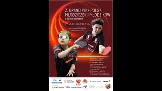 II Grand Prix Młodziczek i Młodzików  kam 2 stoły nr 1112  23112024 g 845 [upl. by Laynad348]