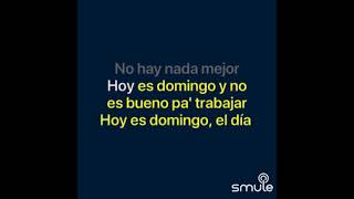 El Propio Jose  Hoy Es Domingo Video Lyrics smule [upl. by Eyk]