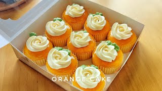 เค้กส้มโบราณOrange Cake เค้กสปันจ์นุ่มๆเพิ่มซอสส้มและบัตเตอร์ครีมเนยสดแท้ เค้กรสหวานอมเปรี้ยวชื่นใจ [upl. by Aitnyc496]