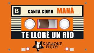 😰 TE LLORÉ UN RÍO 🎤 MANÁ Karaoke 🔴 Version [upl. by Marilla613]