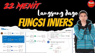 TRIK MENENTUKAN FUNGSI INVERS Bab Fungsi Part 2 [upl. by Yenatirb]