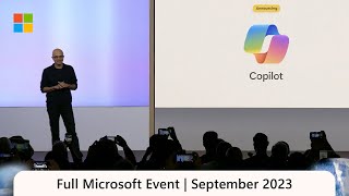 Full Event  MicrosoftEvent September 21 2023 [upl. by Chui]