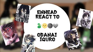 Ennead react to Hashiras 2 Obanai Iguro English Ship [upl. by Ridan]