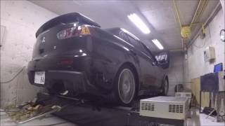 TOMEI Evo10 Expreme Ti muffler Dyno test 2016 [upl. by Arratal]