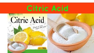 Citric Acid uses [upl. by Nylarad]