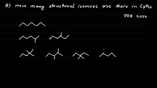 How many structural isomers are there in C7H16 ￼￼￼ [upl. by Leodora984]