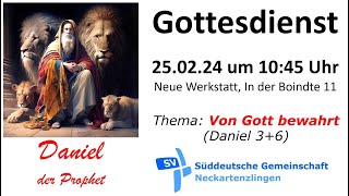 Gottesdienst Süddeutsche Gemeinschaft Neckartenzlingen [upl. by Cini498]