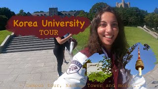 Korea University Tour  ep5 서울  Campus Tour Namsan Tower Life in Seoul [upl. by Aletha]