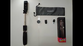 Unboxing ELEGIANT Palo Selfie Trípode Bluetooth 4 en 1 [upl. by Ayiram]