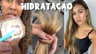 A MELHOR HIDRATAÇÃO CASEIRA  RECUPEROU MEU CABELO DESTRUÍDO [upl. by Rep]