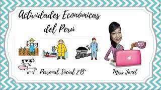 ACTIVIDADES ECONÓMICAS DEL PERÚ [upl. by Ynnol]