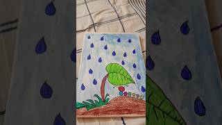 Simple monsoon season drawing shorts [upl. by Dowell416]