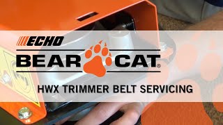 ECHO Bear Cat High Wheeled Trimmer Belt Servicing [upl. by Norreg248]