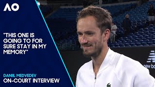 Daniil Medvedev OnCourt Interview  Australian Open 2024 Second Round [upl. by Leopoldeen]