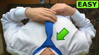 How to tie a tie EASY Windsor knot [upl. by Anahsit]