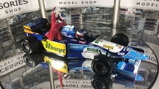 Minichamps 118 Michael SchumacherJean Alesi Benetton B195 1 Alesi Taxi Canadian GP 1995 [upl. by Ahsoem644]