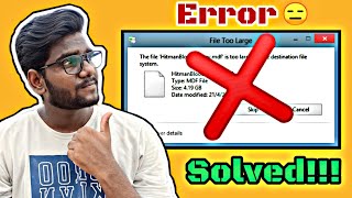 File Size🤯Too Large Pendrive Error SOLVED In Tamil  Tips amp Tricks  Rv Techதமிழ் [upl. by Naitsirhk]