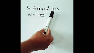 Si fx1x²4x5 hallar fx  matemáticas  álgebra [upl. by Lieno]