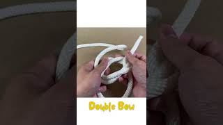 How To Tie A Double Bow StepByStep [upl. by Ahgiela]