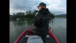 3rd place Otisco lake NY bass fishing tournament finger lakes jig bite 2023 [upl. by Alby]